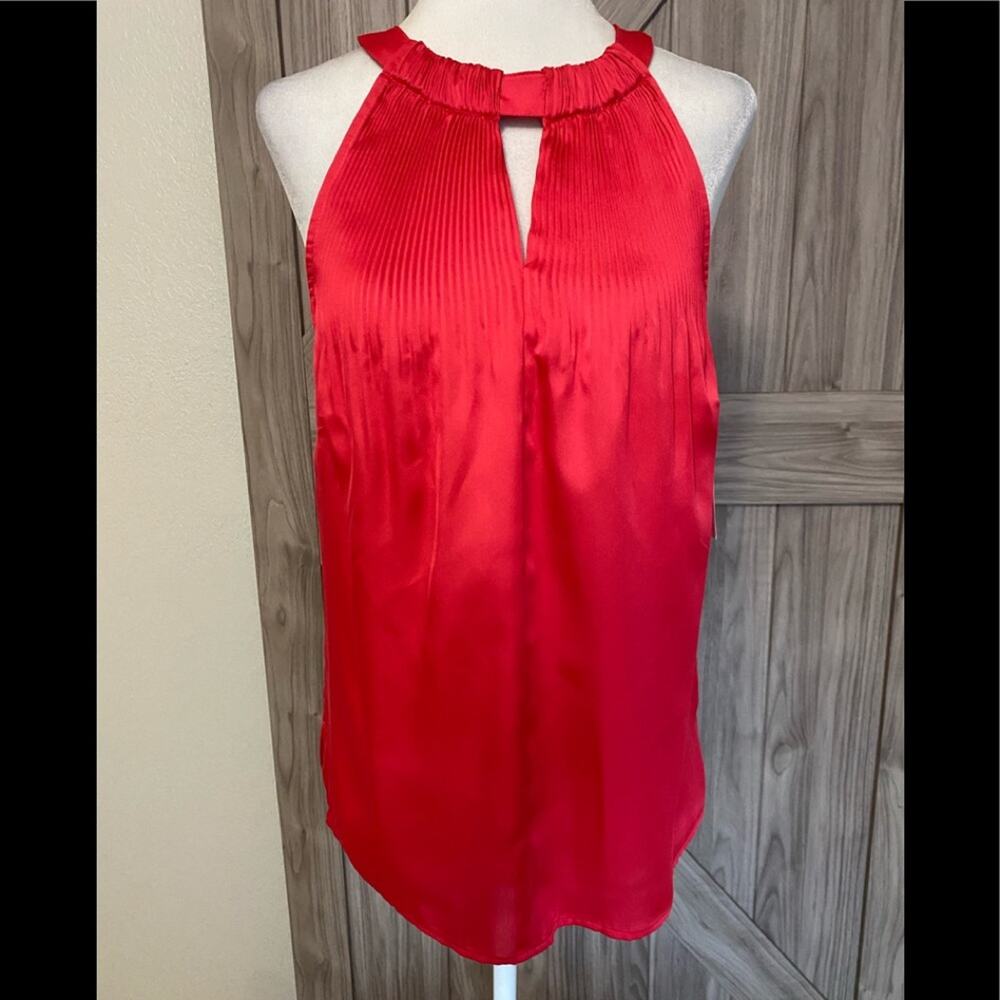 NWT laundry by Shelli Segal halter top in geranium 6